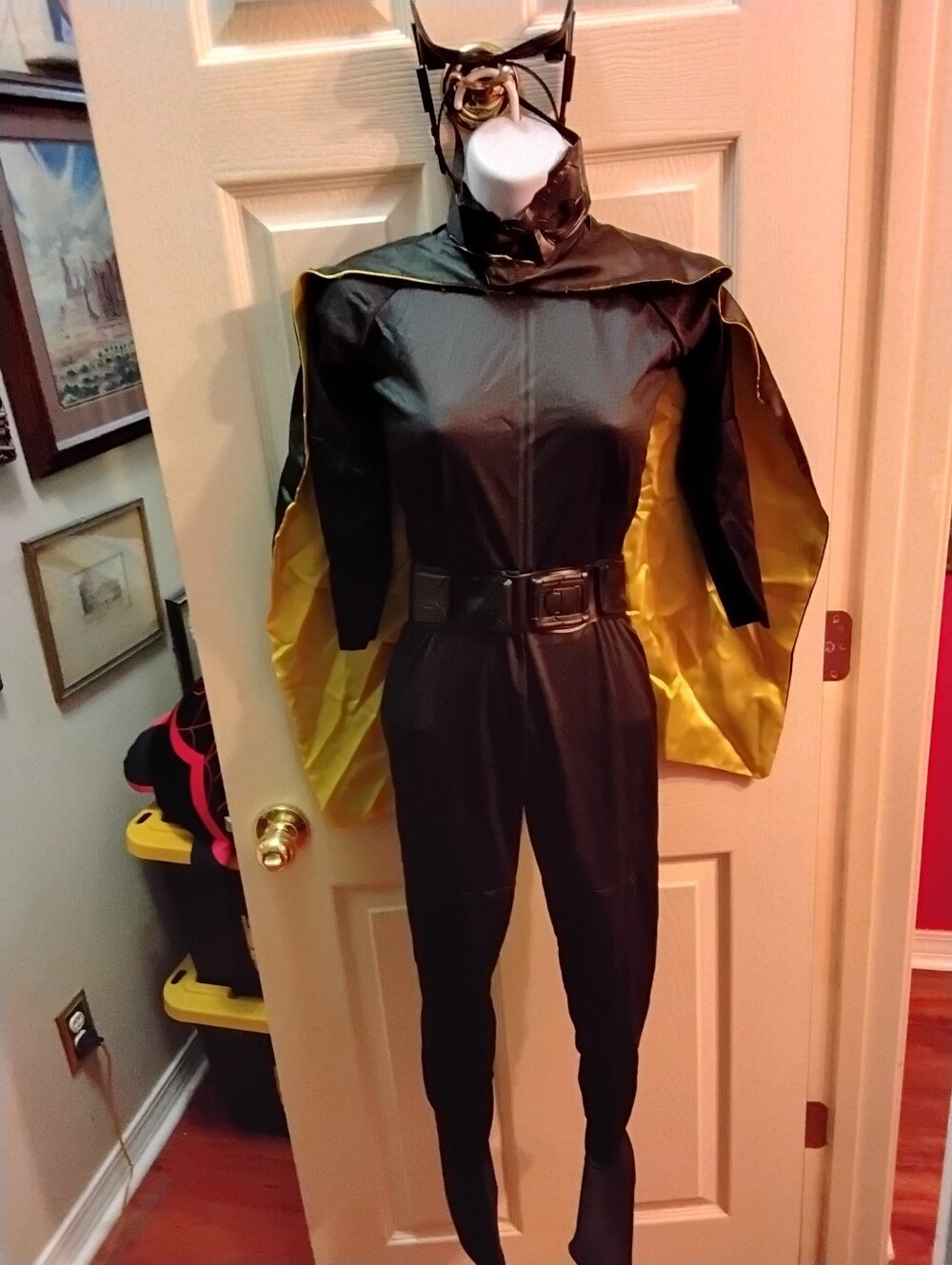 Pre-owned DC Comics Cat Woman Halloween Costume Child's Size Medium (Size 8-10)